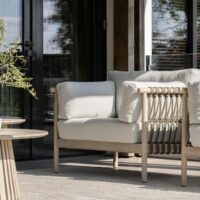 Rik Lounge Chair met 2 Lasse Bijzettafels - Max & Luuk